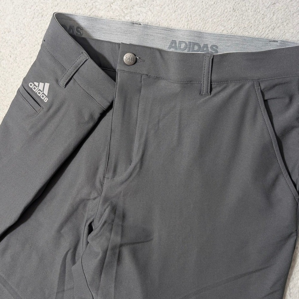 Adidas Golf 365 Pants Mens 38/32 Grey Nylon Stretch Performance DT3574‎